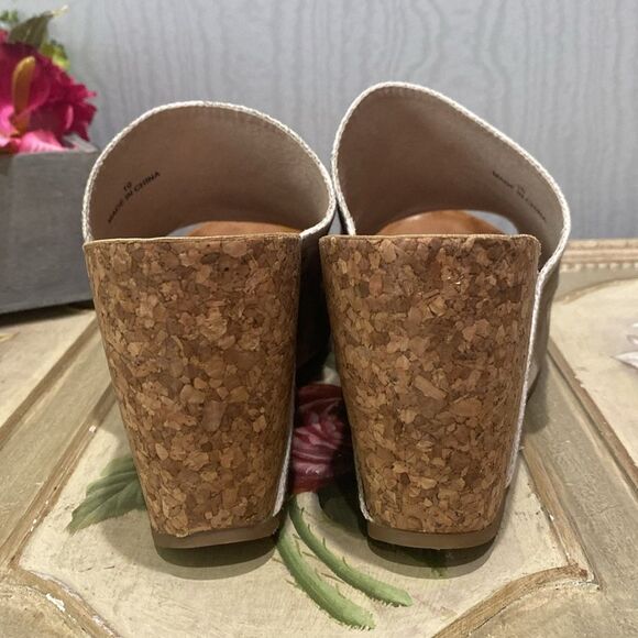 Blowfish Malibu Haxy Band Camo Cork Wedges Sz 10 - Picture 9 of 12